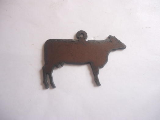 (image for) Cow metal cutout pendant #BY013-L